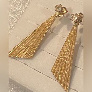 Solid 14K Gold Genuine Diamond Studs with 14K Jacket Enhancers